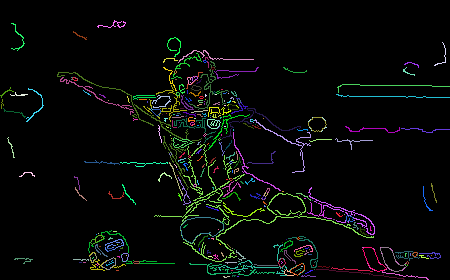 An example of contour detection.